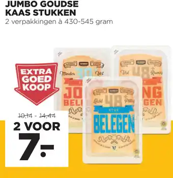 Jumbo Goudse kaas stukken 430-545g aanbieding