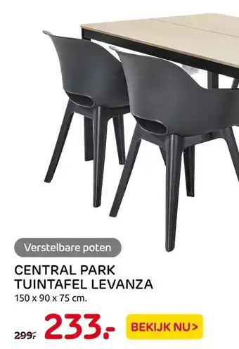 Praxis Central Park Tuintafel Levanza aanbieding