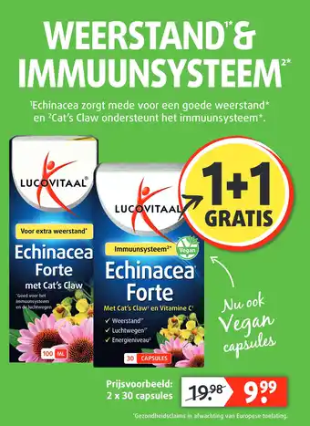 Lucovitaal Echinacea forte aanbieding