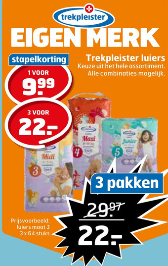 Trekpleister Trekpleister luiers aanbieding