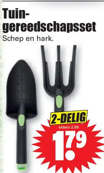 Dirk Tuin- gereedschapsset han aanbieding