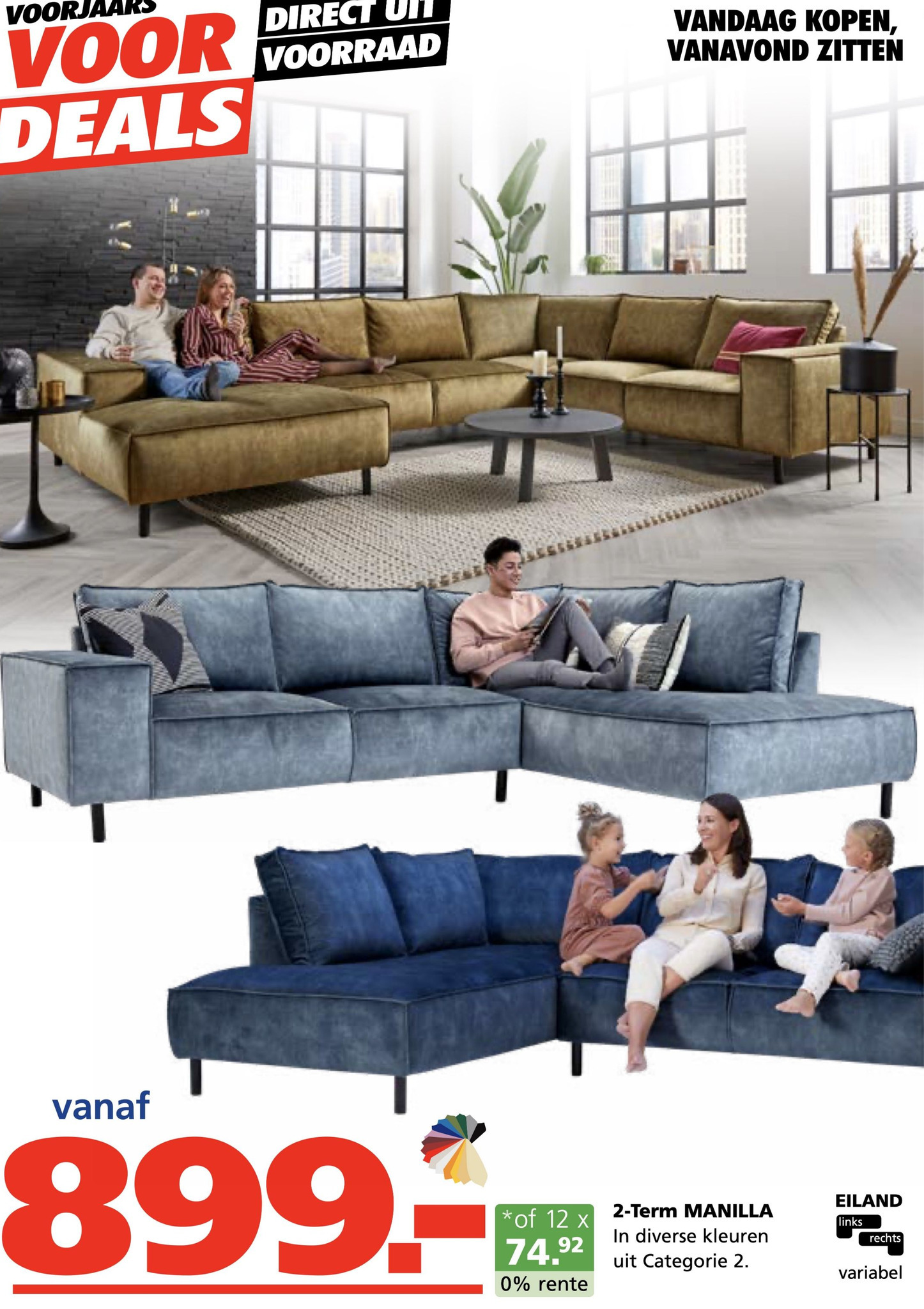 2Term MANILLA aanbieding bij Seats and Sofas