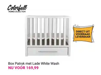 Van Asten BabySuperstore Box Patryk met Lade White Wash aanbieding