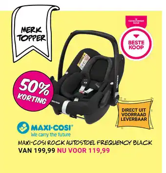 Van Asten BabySuperstore Maxi-Cose Rock Autostoel Frequency Black aanbieding