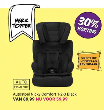 Van Asten BabySuperstore Autostoel nicky comfort 1-2-3 black aanbieding