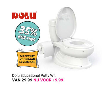 Van Asten BabySuperstore Dolu Educational Potty Wit aanbieding