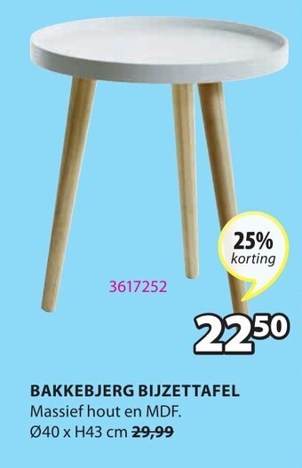 Jysk Bakkebjerg bijzettafel aanbieding