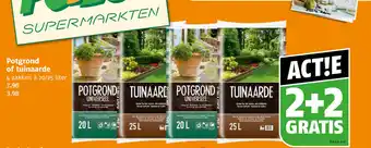 Poiesz Potgrond of tuinaarde aanbieding