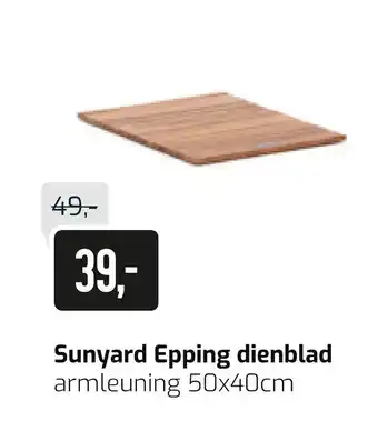 Kees Smit Sunyard epping dienblad armleuning 50x40cm aanbieding