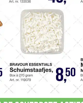 Bidfood Bravour essentials Schuimstaafjes 270 gram aanbieding