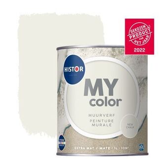 Praxis Histor muurverf My Color extra mat New Chalk 1L aanbieding