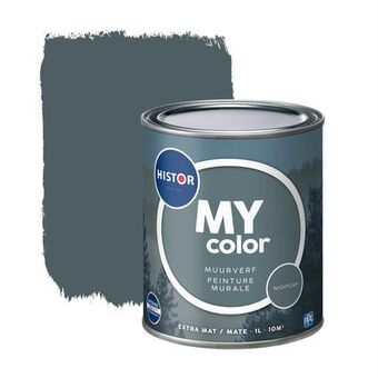 Praxis Histor muurverf My Color extra mat Night Cap 1L aanbieding