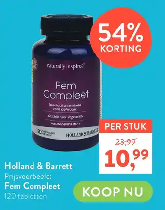 Holland & Barrett Holland & Barrett Fem Compleet aanbieding