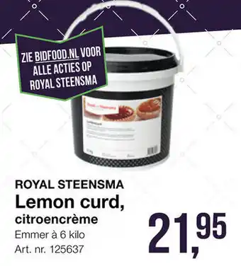 Bidfood Lemon curd, citroencreme aanbieding