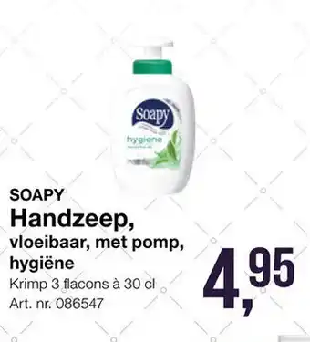 Bidfood Handzeep, vloeibaar, met pomp, hygiene 30cl aanbieding