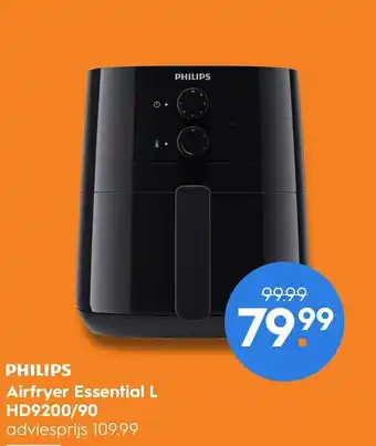 Blokker Philips airfryer essential L HD9200/90 aanbieding