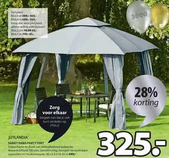 Jysk Jutlandia Sankt Hans Partytent aanbieding