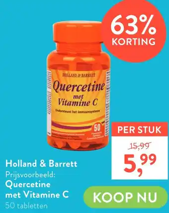 Holland & Barrett Quercetine met Vitamine C aanbieding