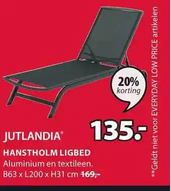 Jysk Jutlandia Hanstholm Ligbed 20% Korting aanbieding