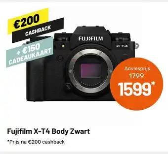 Kamera Express Fujifilm X-T4 Body Zwart aanbieding