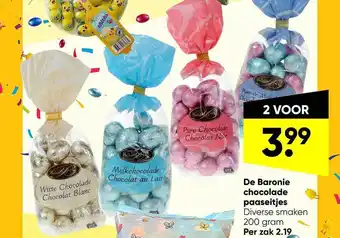 Big Bazar De Baronie Chocolade Paaseitjes aanbieding