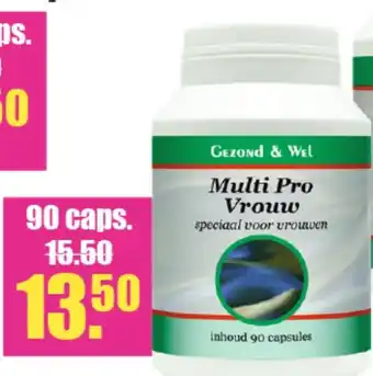 Gezond & Wel Multi Pro Vrouw aanbieding