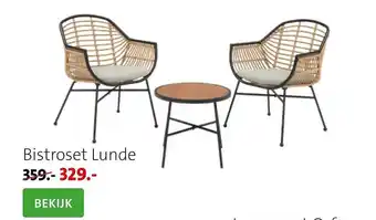 Intratuin Bistroset Lunde aanbieding