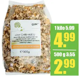 Gezond & Wel Gezond & Wel Low Carb Muesli aanbieding