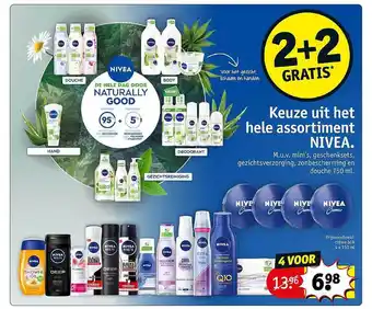 Kruidvat Nivea 2+2 Gratis aanbieding