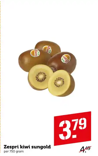 Coop Zespri kiwi sungold aanbieding