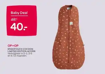 Prenatal Ergopouch Cocoon Limited Edition Acorn aanbieding