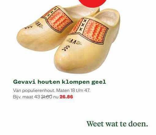 Gevavi discount klompen aanbieding