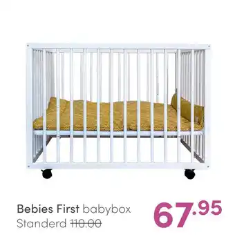 Baby & Tiener Bebies First babybox Standerd aanbieding