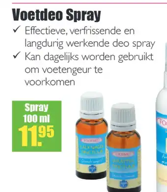 Gezond & Wel Voetdeo Spray aanbieding