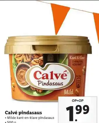 Lidl Calvé Pindasaus aanbieding