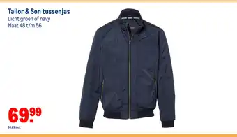 Makro Tailor & Son tussenjas maat 48 t/m 56 aanbieding