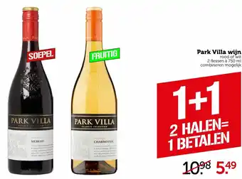 Coop Park Villa wijn 750ml aanbieding