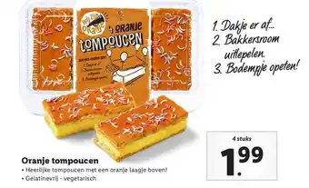 Lidl Oranje Tompoucen aanbieding