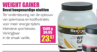 Gezond & Wel Weight gainer aanbieding