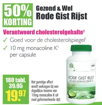 Gezond & Wel Gezond & Wel Rode Gist Rijst aanbieding