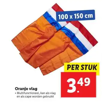 Lidl Oranje Vlag aanbieding