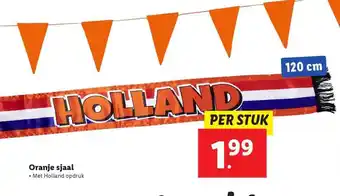 Lidl Oranje Sjaal aanbieding