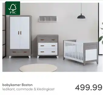 Baby & Tiener babykamer Boston aanbieding