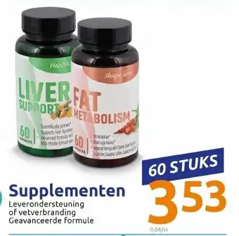 Action Supplementen 60 stuks aanbieding