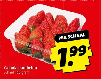 Boni Calinda aardbeien aanbieding