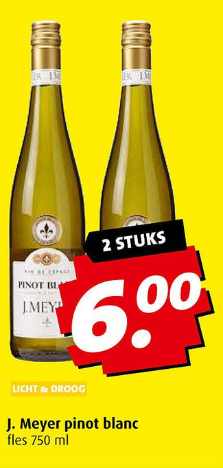 Boni J. Meyer pinot blanc aanbieding