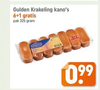 Lekker Makkelijk Gulden krakeling kano's 6+1 Gratis 325 gram aanbieding