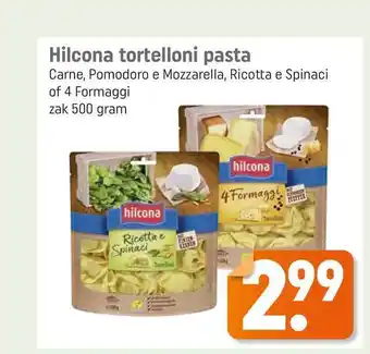 Lekker Makkelijk Hilcona tortelloni pasta 500 gram aanbieding