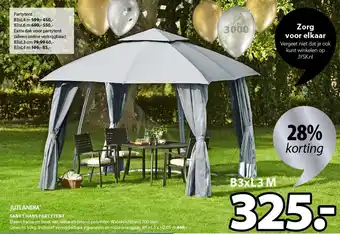 Jysk Jutlandia sankt hans partytent 3x3 m aanbieding