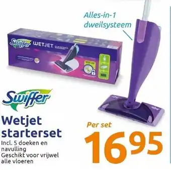 Action Swiffer Wetjet starterset aanbieding